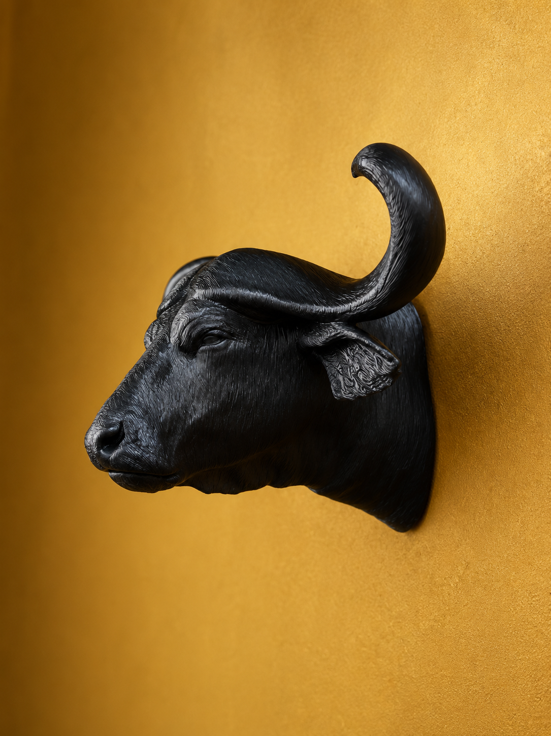 Door Stop Animal Bust Cape Buffalo _3