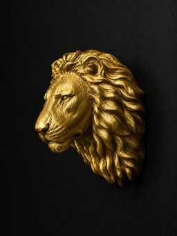 Lion bust Wall Hook  