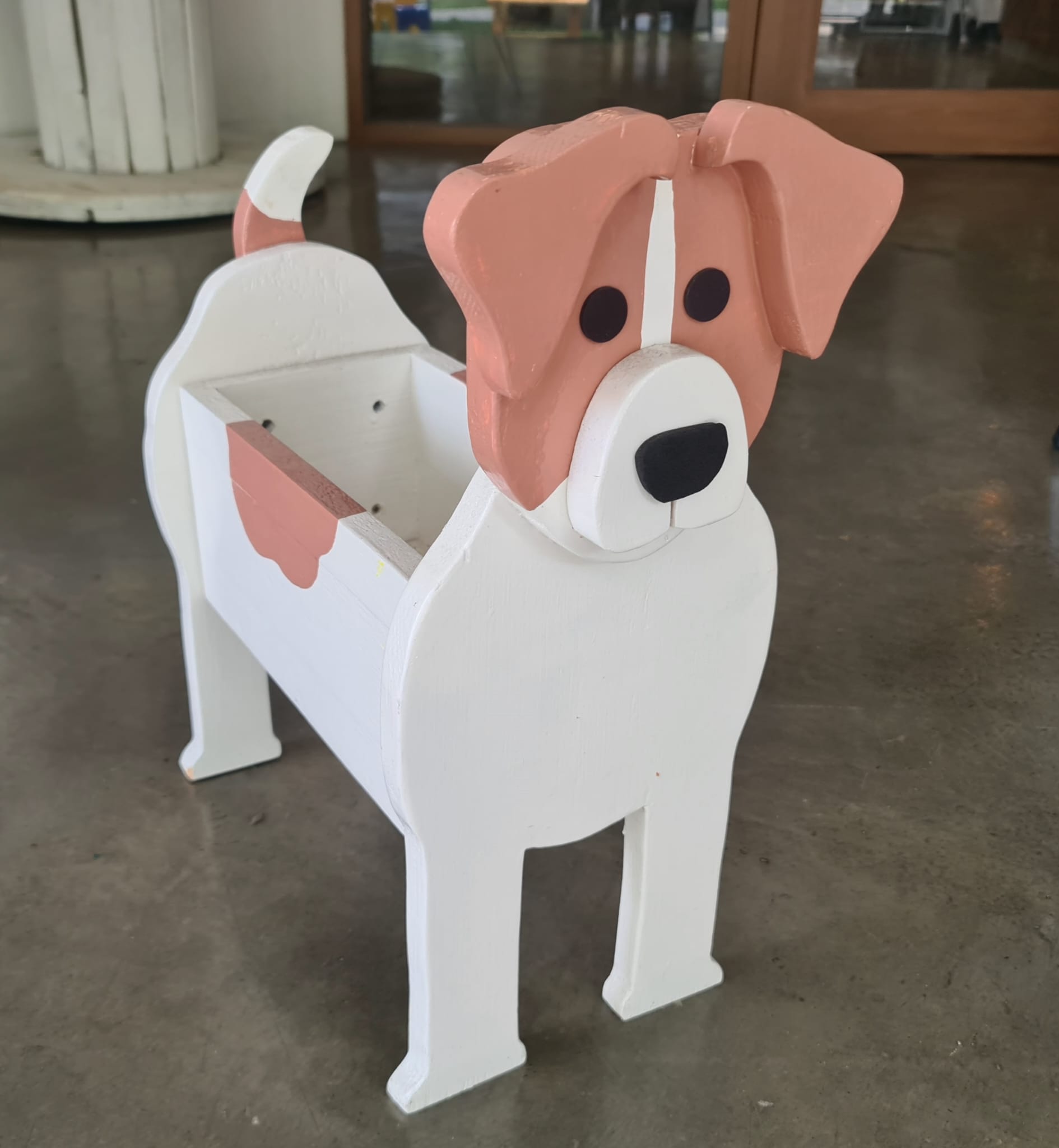 Jack Russell Dog Planter