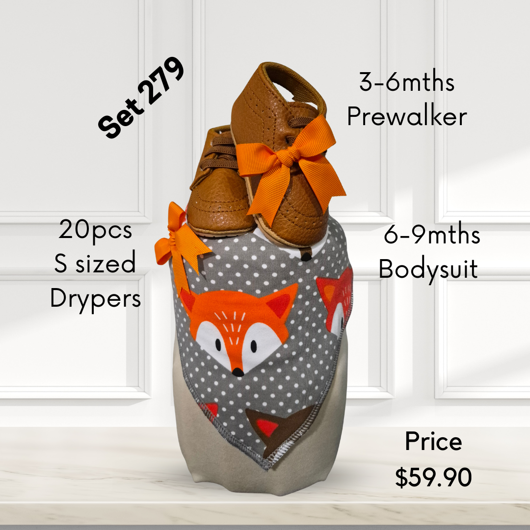 Fox Bib Boys diapercake