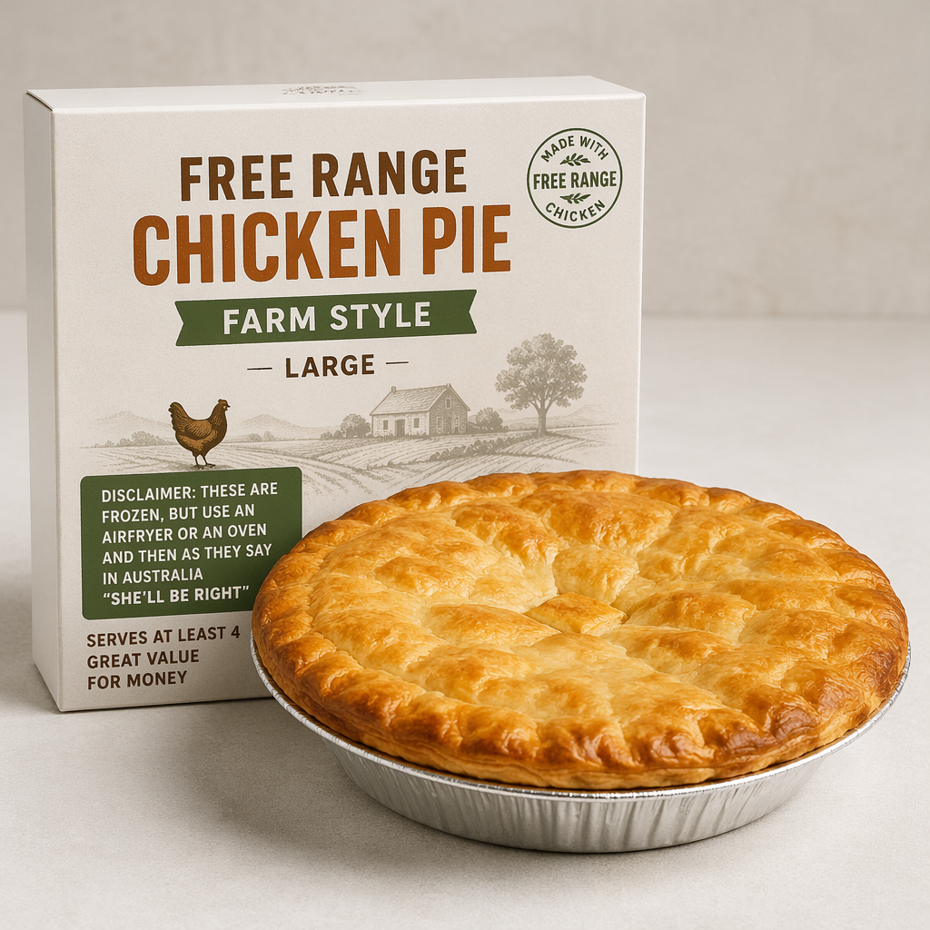 Free Range Chicken Pie Farm Style large