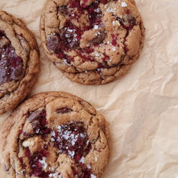 Rose & Dark Chocolate Cookies