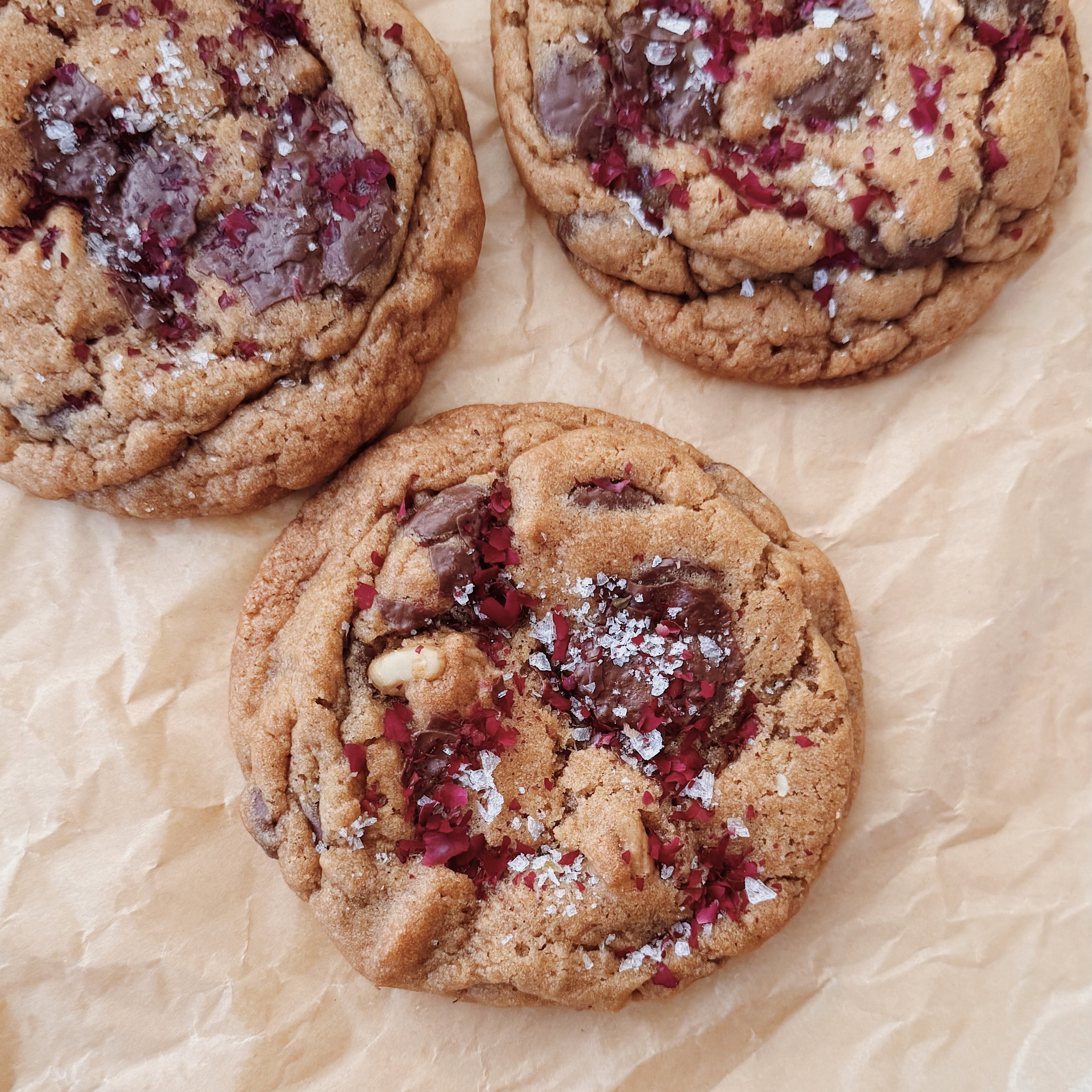 Rose & Dark Chocolate Cookies_2