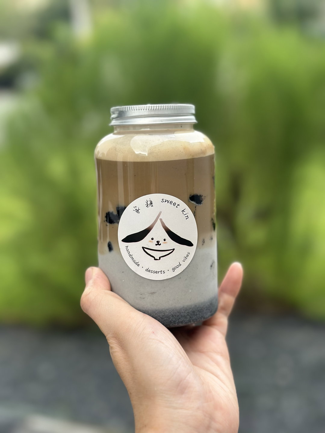 Black Sesame Soy Almond Latte