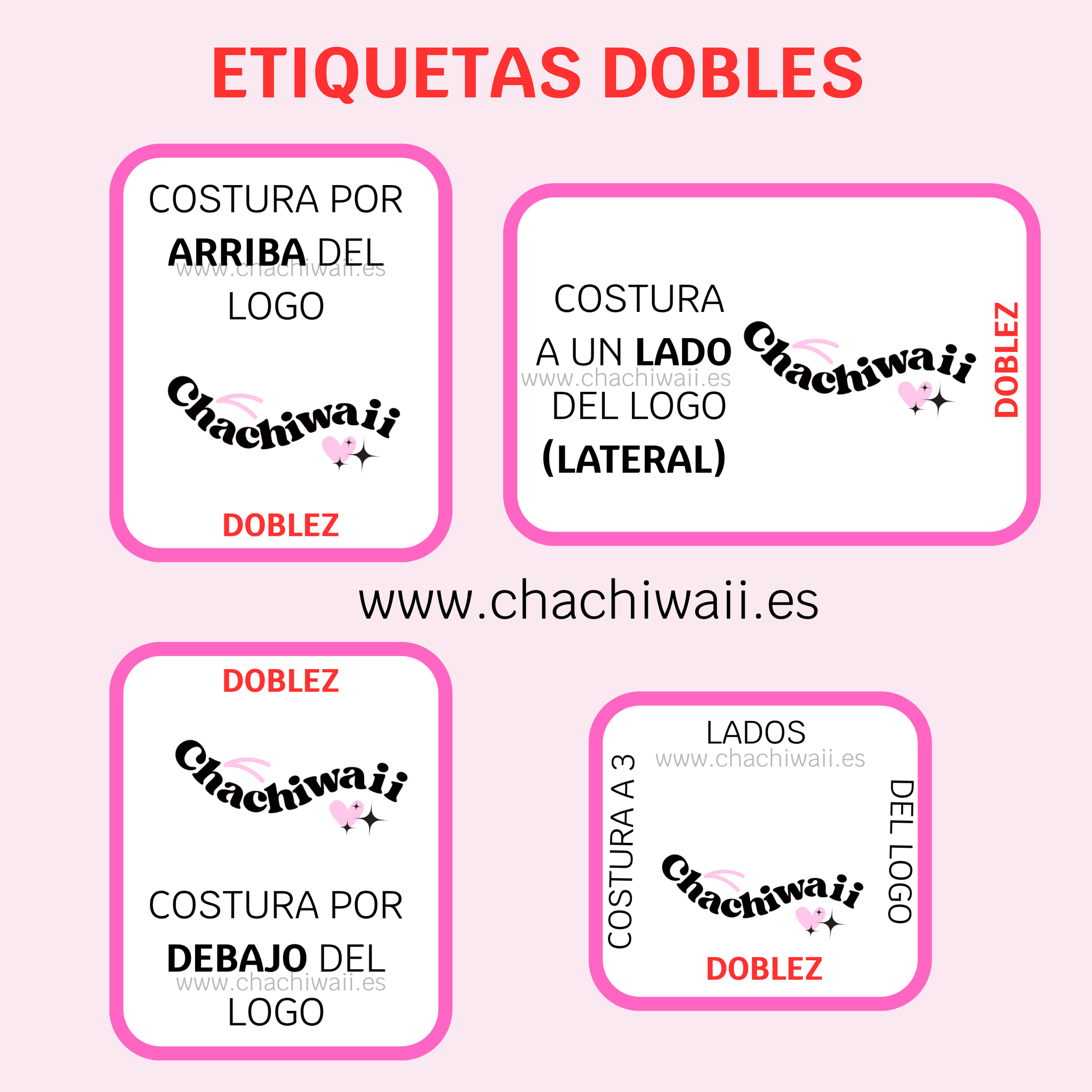 PACK 30 METROS - ETIQUETAS TEXTILES ALGODÓN Y/O RASO- 🩷COMBINA COMO QUIERAS🩷 _2