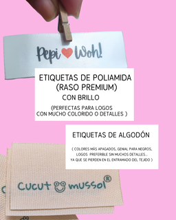 PACK 30 METROS - ETIQUETAS TEXTILES ALGODÓN Y/O RASO- 🩷COMBINA COMO QUIERAS🩷 