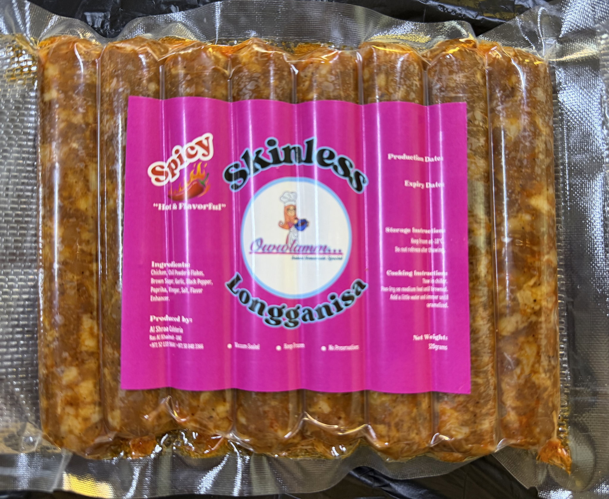 Skinless Spicy Longganisa (320g)_0