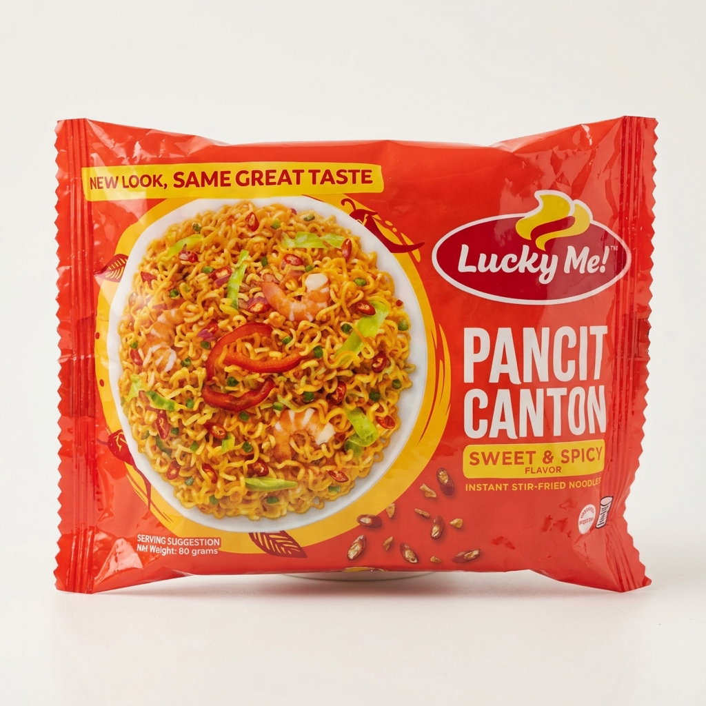 LUCKY ME INSTANT NOODLES PANCIT CANTON SWEET & SPICY 80g