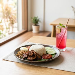 NASI LEMAK PARU BEREMPAH FREE SIRAP AIS <(MENU SPECIAL>