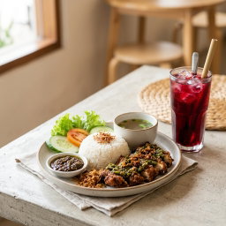 NASI AYAM GEMPUK FREE SIRAP AIS SAIZ BESAR