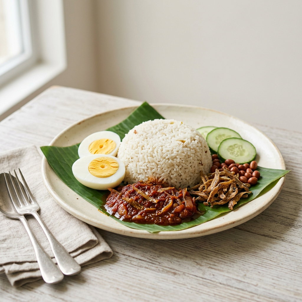 NASI LEMAK TELUR REBUS