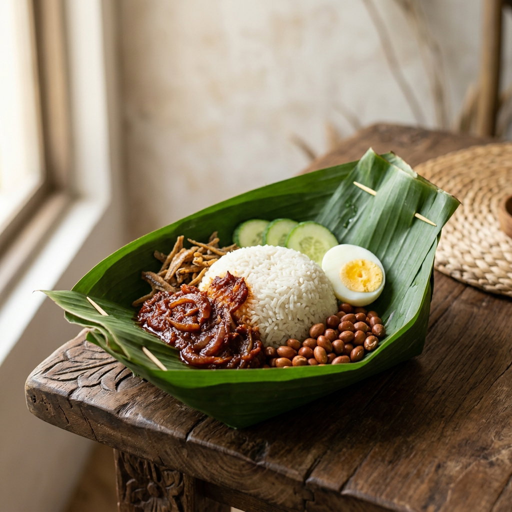 NASI LEMAK DAUN PISANG