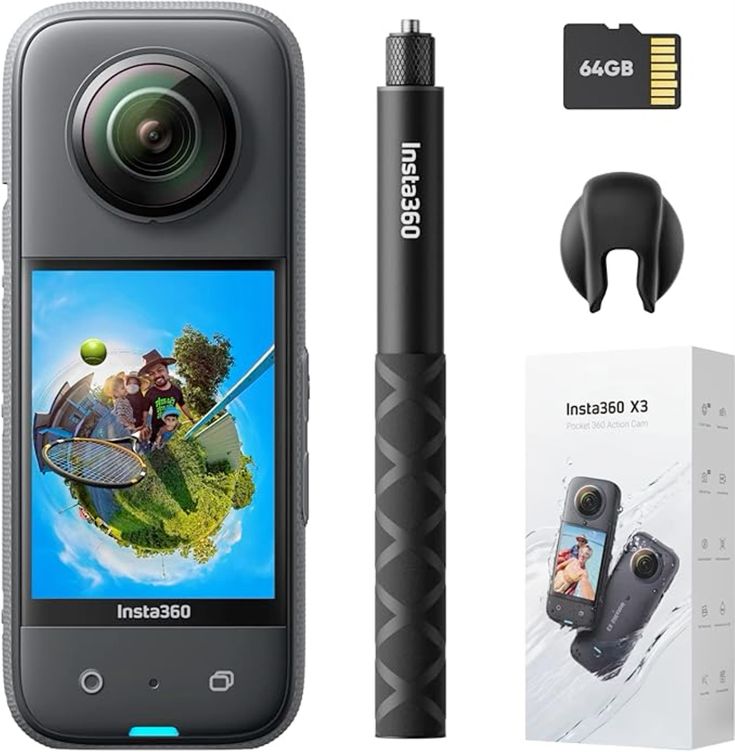 Insta360 x3/selfi tige invisible/carte mémoire/32G/_0