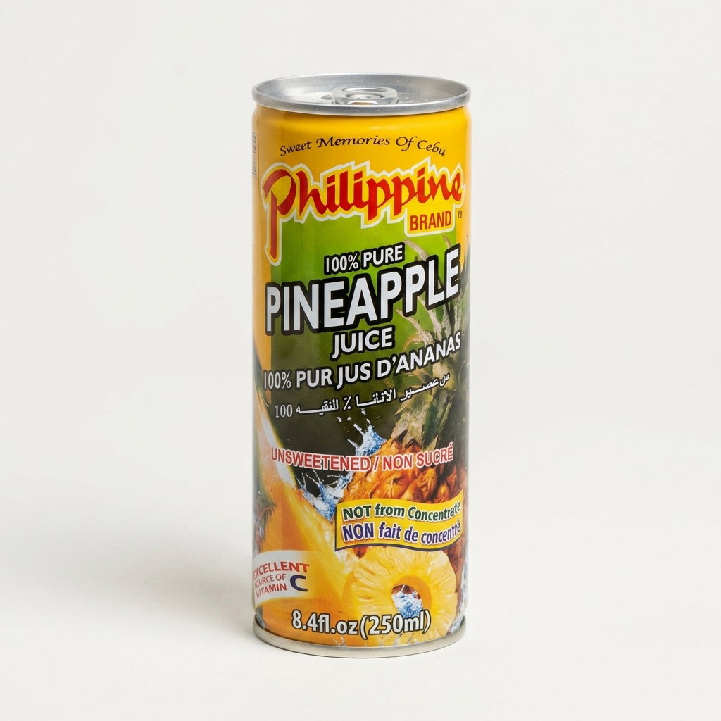 PHILIPPINE BRAND 100% PINEAPPLE JUICE 250mL