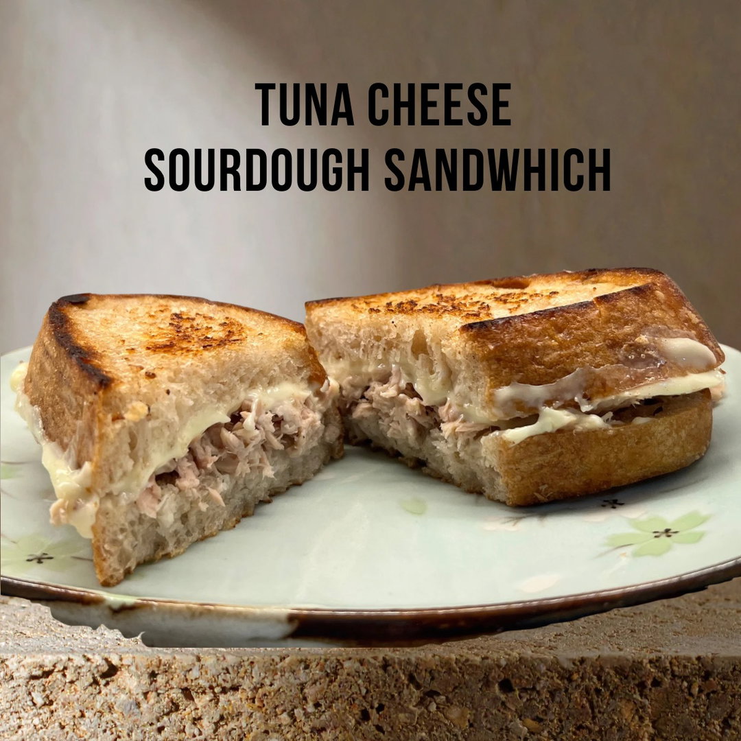 Tuna Cheese Sourdough Toast 
