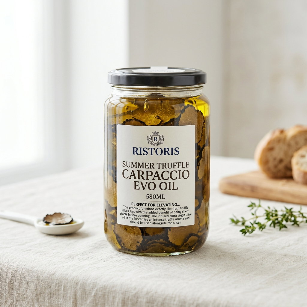 SUMMER TRUFFLE CARPACCIO EVO OIL GLASS JAR 580ML