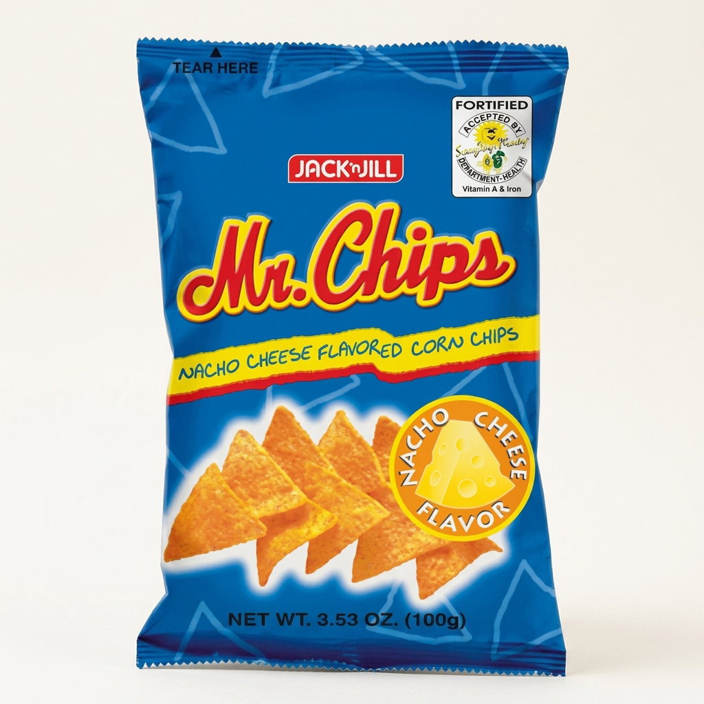 JACK & JILL MR. CHIPS NACHO CHEESE 100g