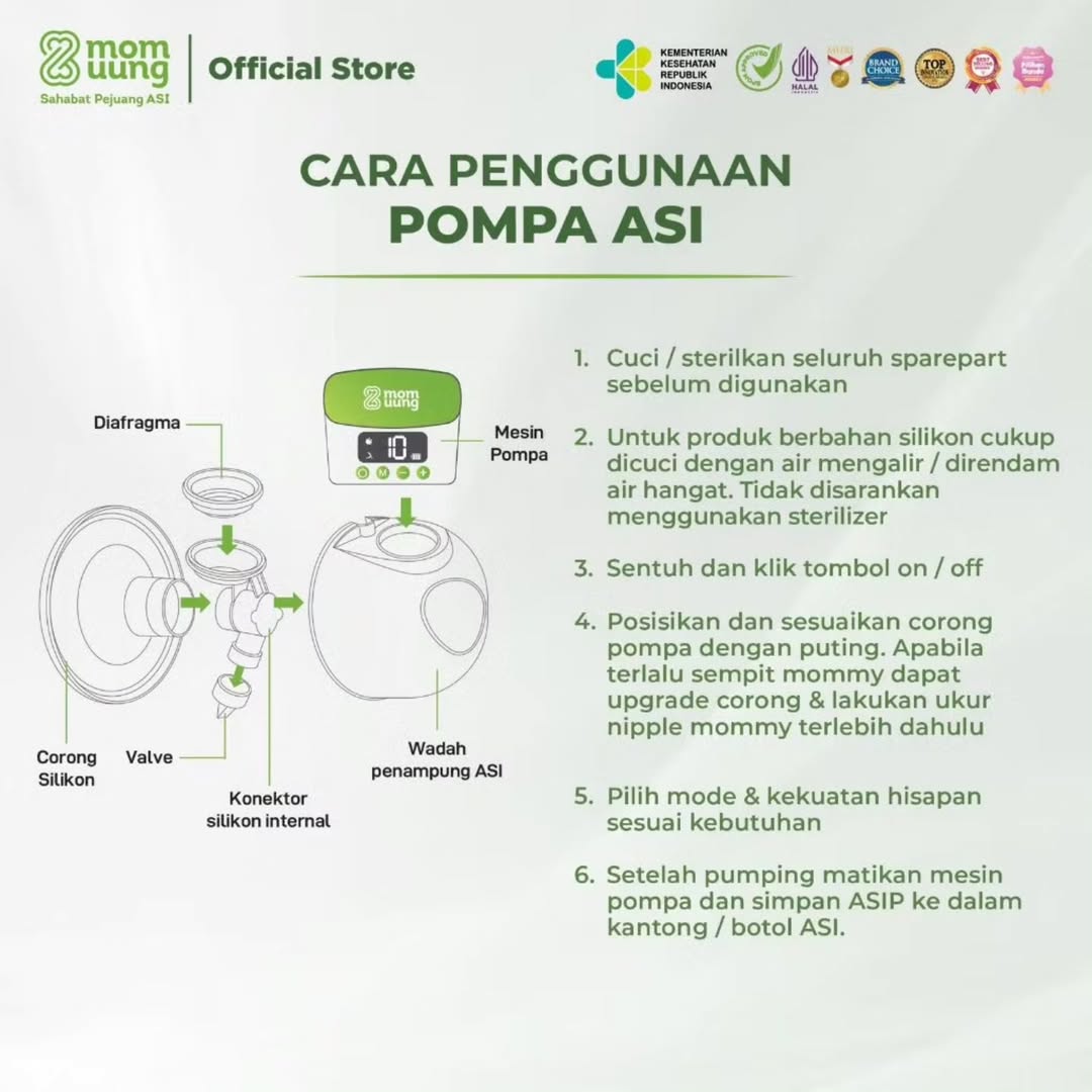 MOM UUNG HANDS FREE BREAST PUMP_5