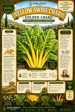 YELLOW SWISS CHARD x 35+ organic seeds