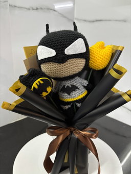 Batman crochet bouquet 