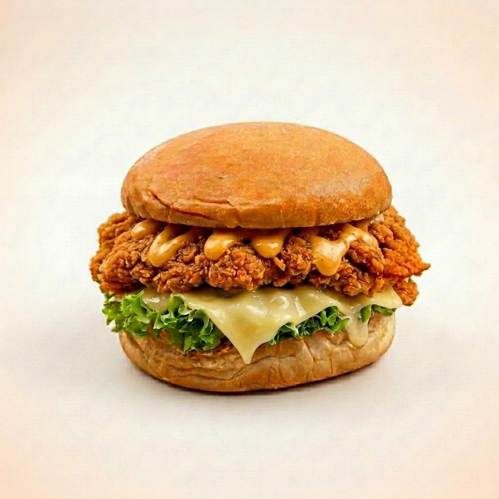 Burger Crispy Chicken Cheese