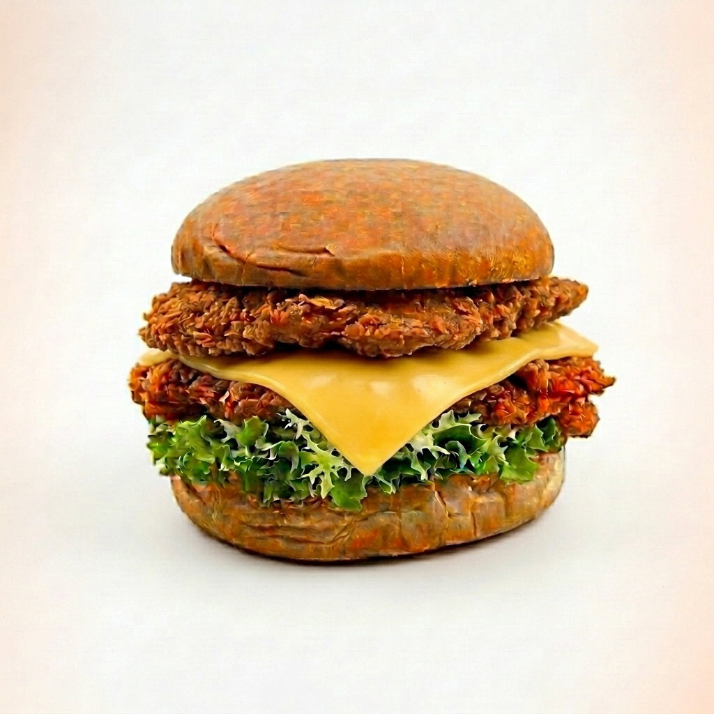 Burger Crispy Chicken Double Cheese