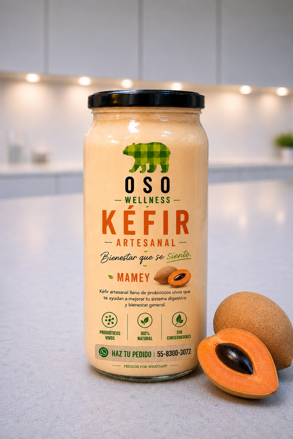 Kefir Artesanal de mamey naturales_0
