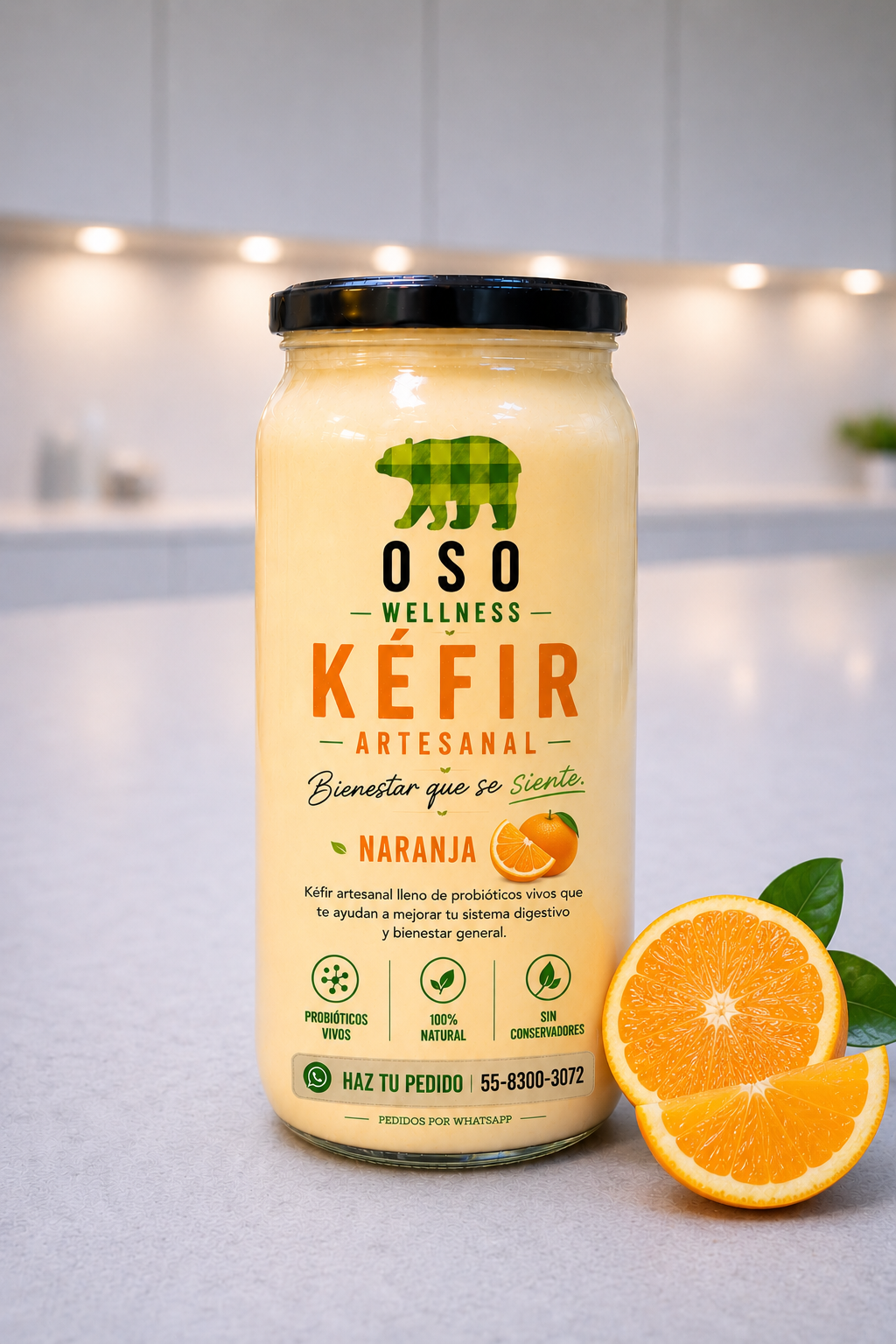 Kefir Artesanal Naranja