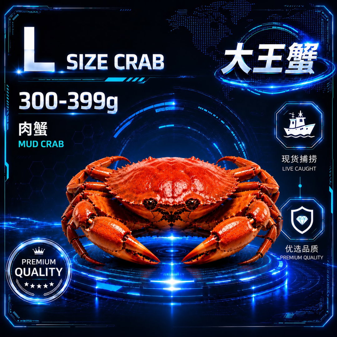 吃爽爽配套 | L SIZE 肉蟹 (300-399G)
