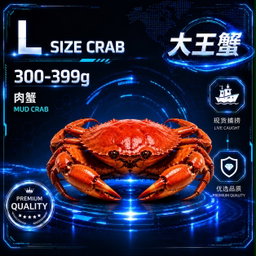 吃爽爽配套 | L SIZE 肉蟹  (300-399G) 