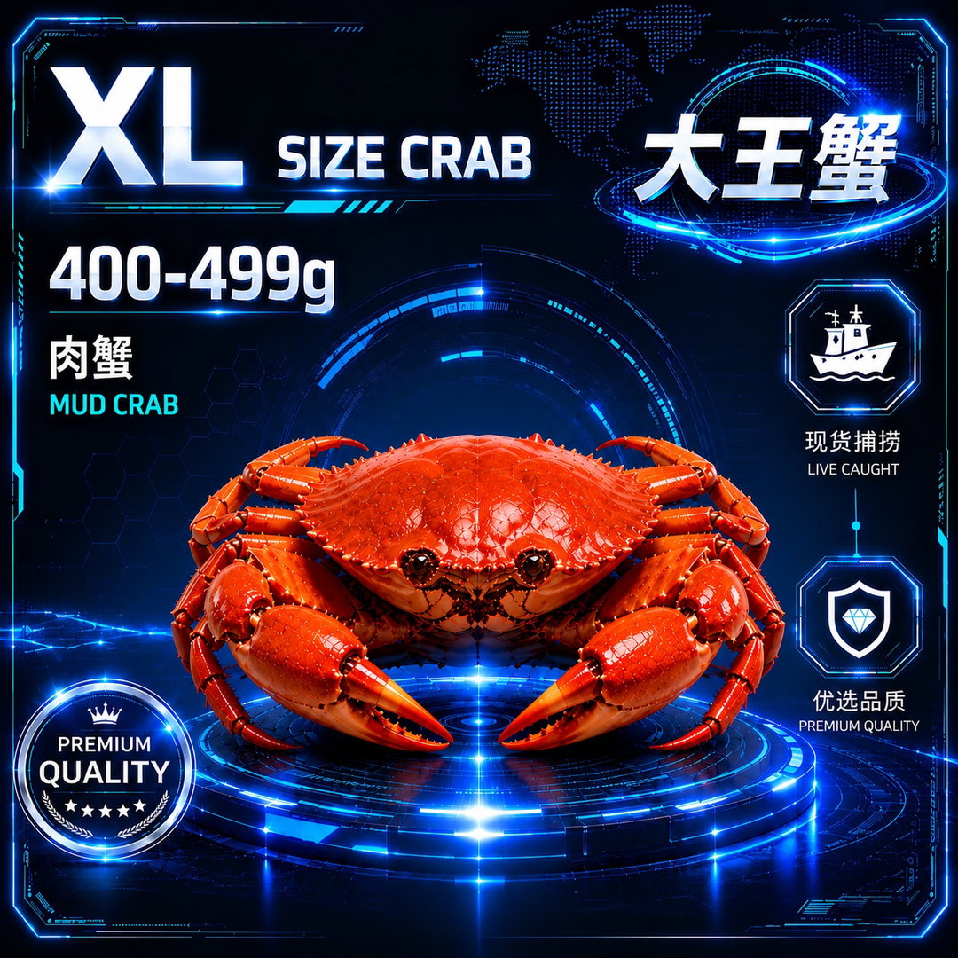 顶到瘾配套 | XL SIZE 肉蟹 (400-499G)