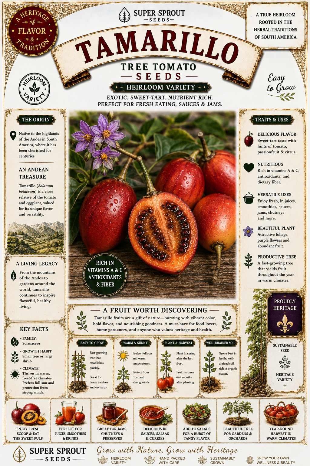 TAMARILLO TREE TOMATO x 10+ seeds_1