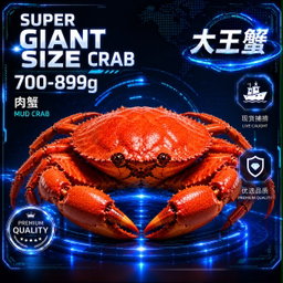 巨无霸配套 GIANT SIZE 肉蟹 x 1只pcs (1.0KG)  