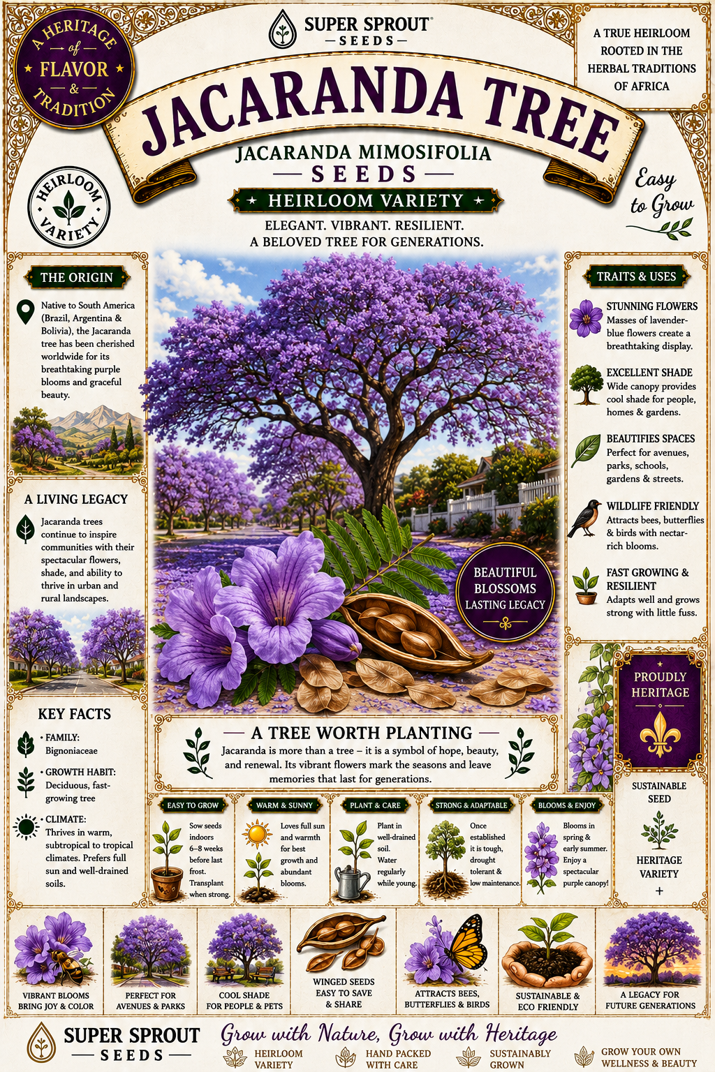 🌳JACARANDA🌳 x 10 seeds_1