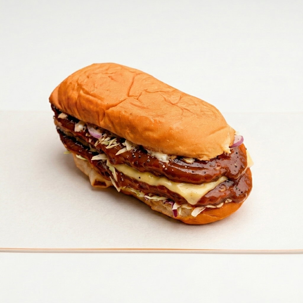 Oblong Beef Double Cheese