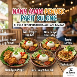 NANY AYAM PENYEK PARIT SULONG DI BUKA SETIAP HARI KECUALI HARI JUMAAT