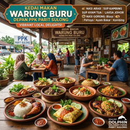 KEDAI MAKAN WARUNG BURU DEPAN PPK PARIT SULONG