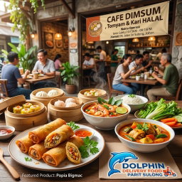 CAFE DIMSUM , Tomyam & Kari HALAL / Waktu Operasi: Isnin-Sabtu 10:15AM - 09:15PM