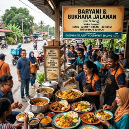 BARYANI & BUKHARA JALANAN (SRI SULONG)  Waktu Operasi:ISNIN  HINGGA AHAD 10:45AM - 02:30PM TUTUP HARI JUMAAT
