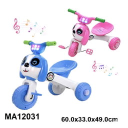 CHILDRENS TRICYCLE W/MUSIC-LED DOG