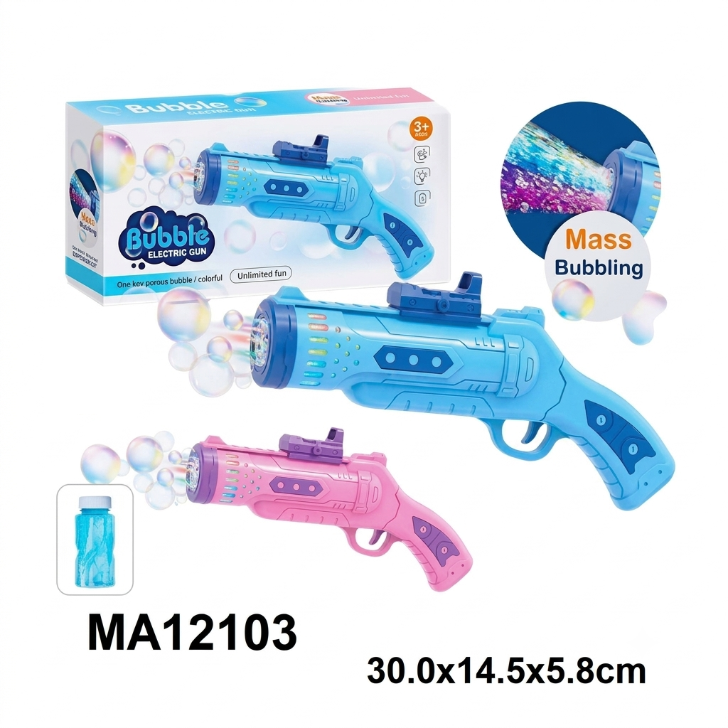 B/O BUBBLE GUN W/LIGHT