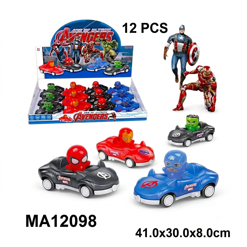 FRICTION CARS SPIDER-MAN "12PCS"_0