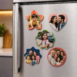 Photo Magnets - Assorted Shapes (Set Of 5)