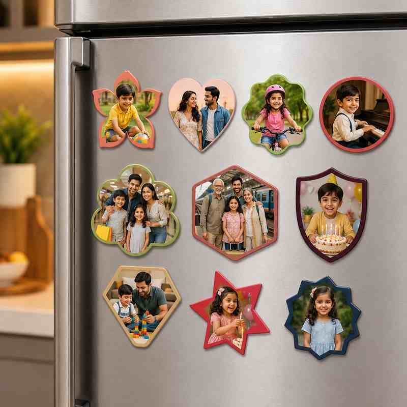 Photo Magnets - Assorted Shapes (Set Of 10)