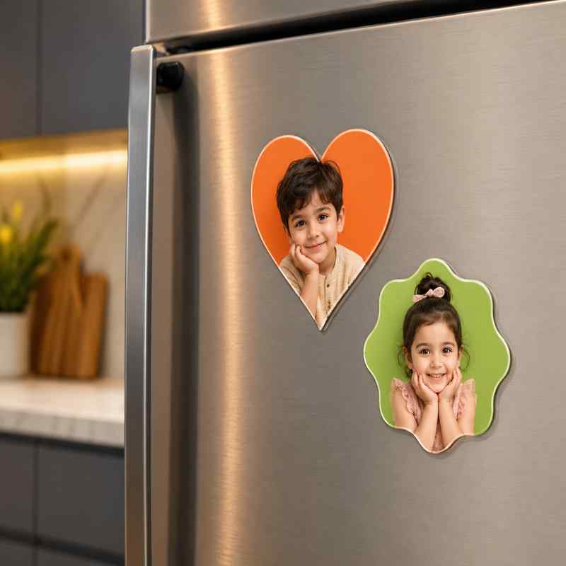 Photo Magnets - Assorted Shapes (Set Of 2)