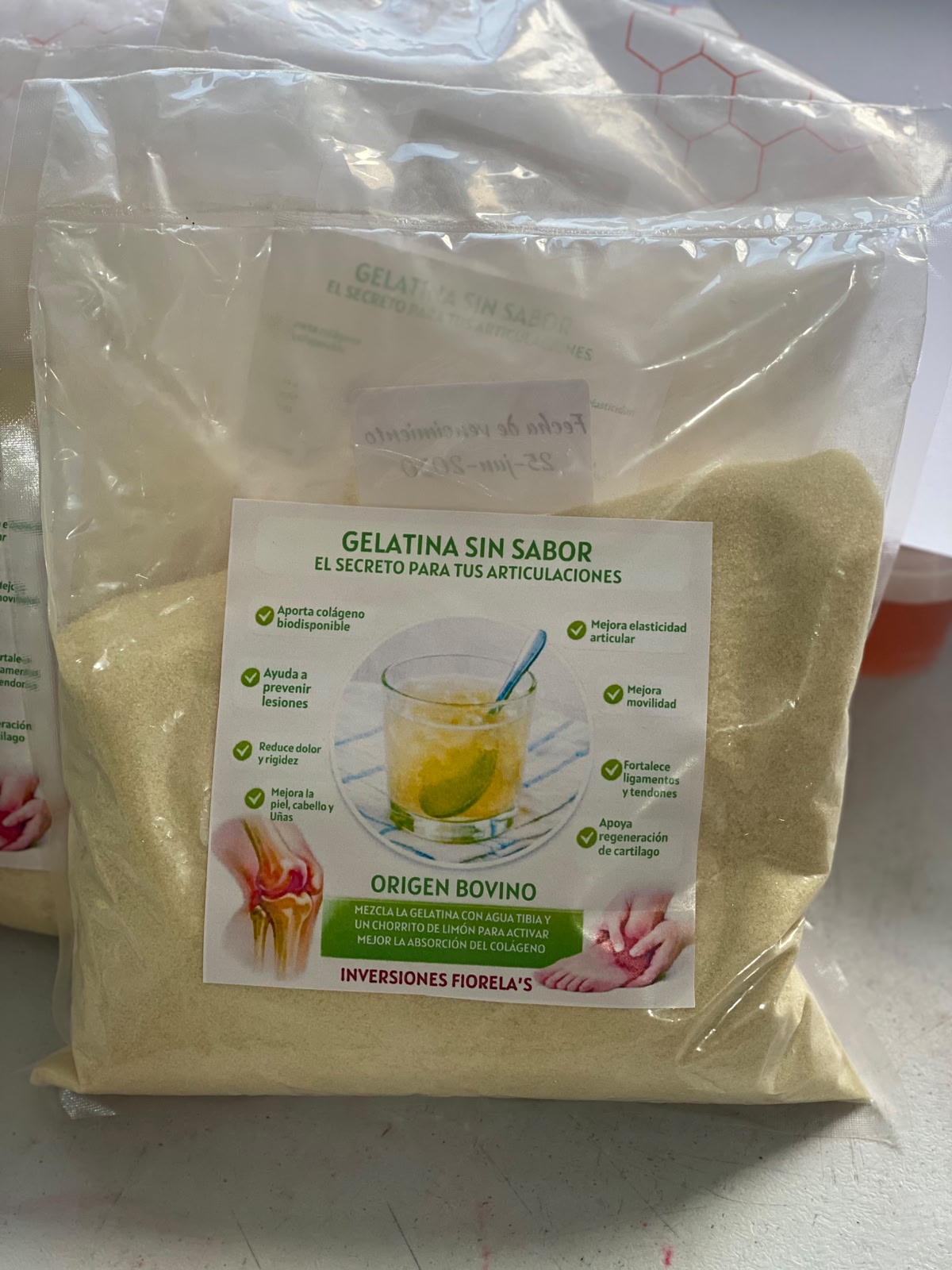 Gelatina Sin Sabor 275 Bloom - (Comestible) Bovina_4