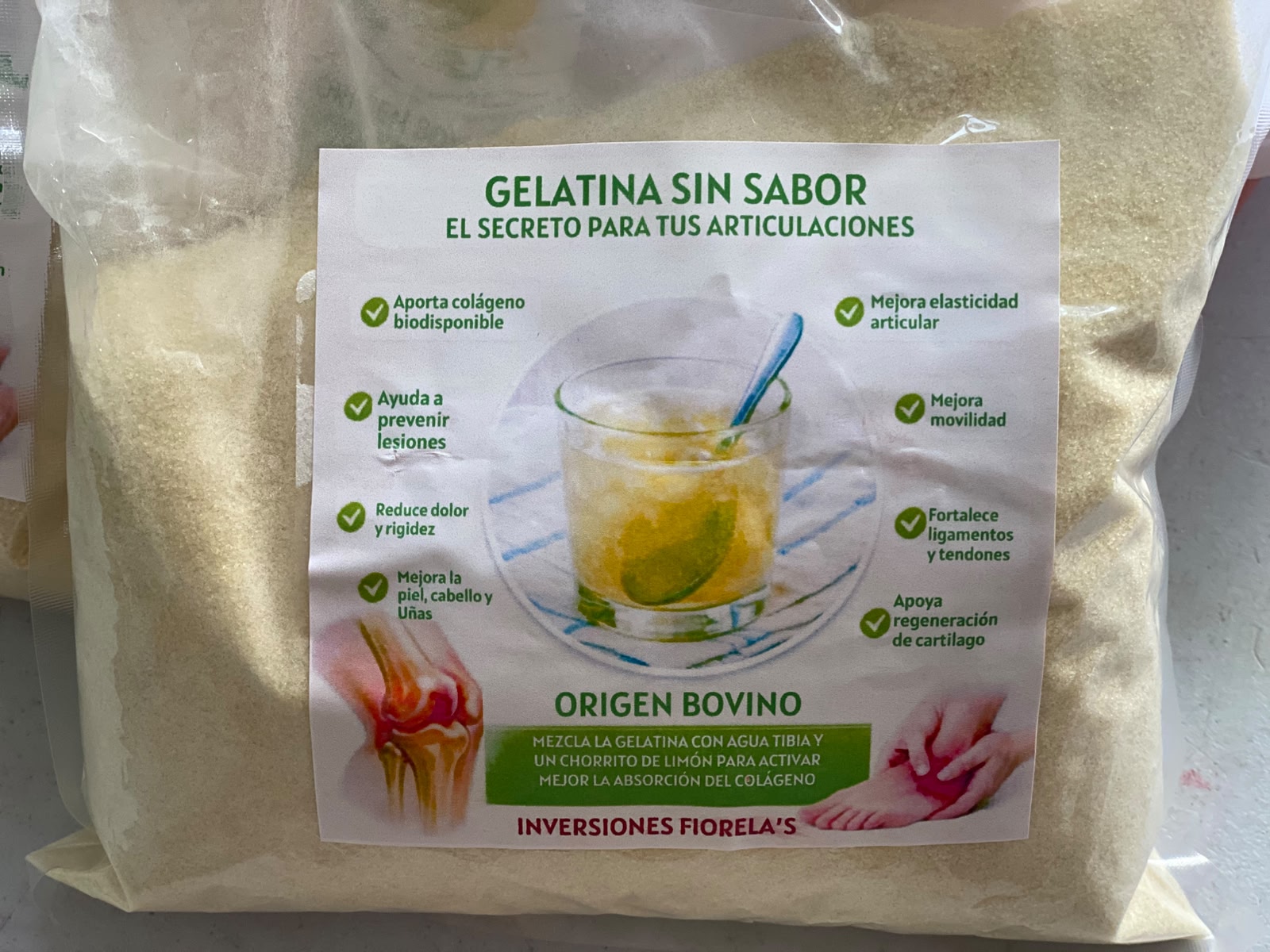 Gelatina Sin Sabor 275 Bloom - (Comestible) Bovina_2