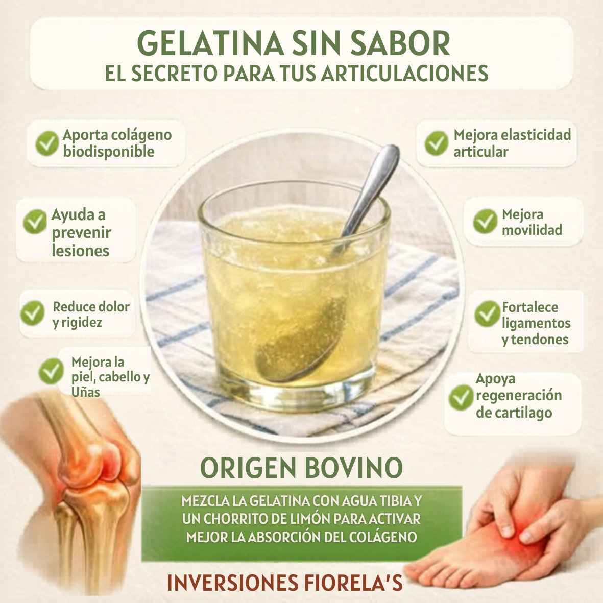Gelatina Sin Sabor 275 Bloom - (Comestible) Bovina_1