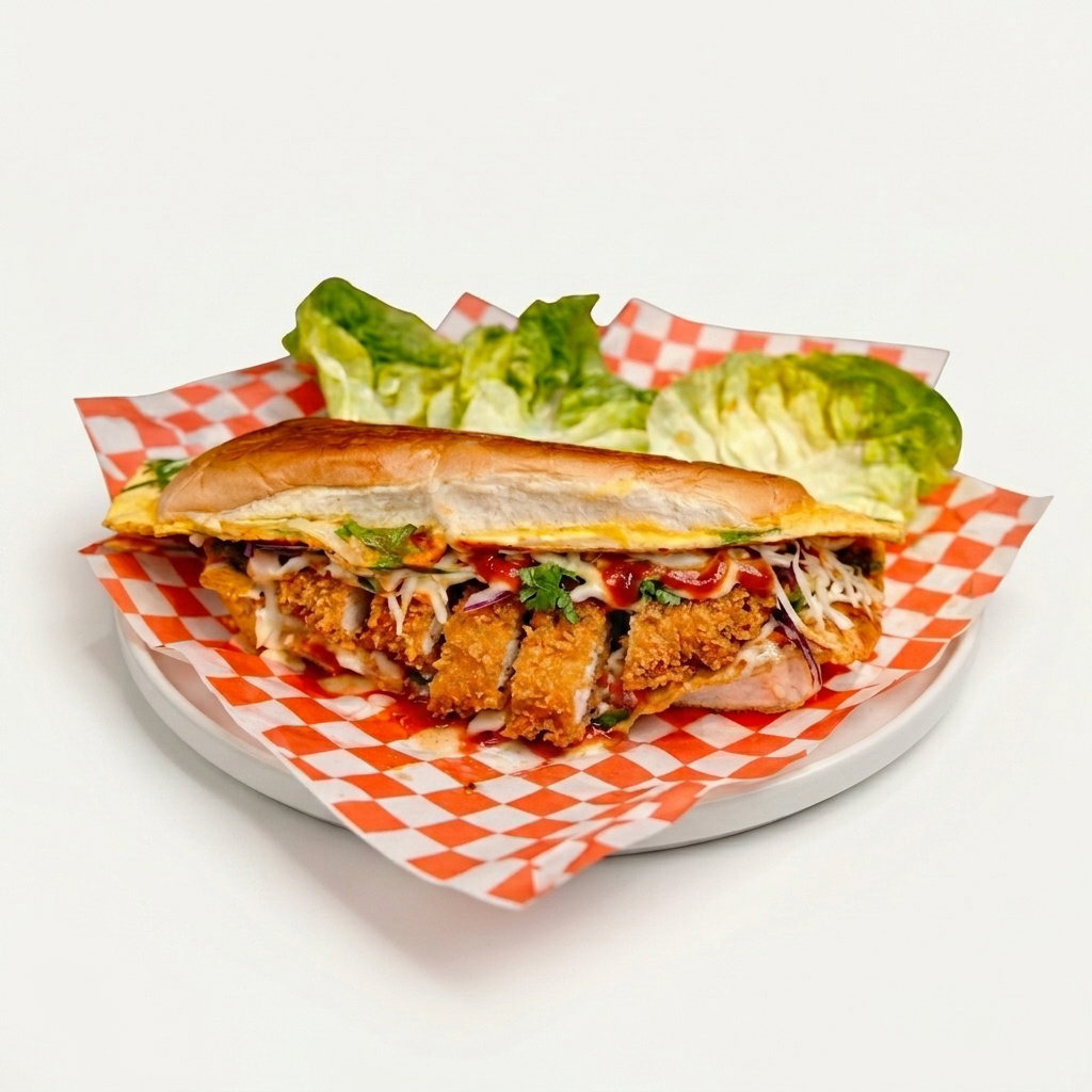 Roti John Crispy Chicken (Ayam Crispy) 