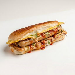 Roti John Chicken Sausage (Sosej Ayam)